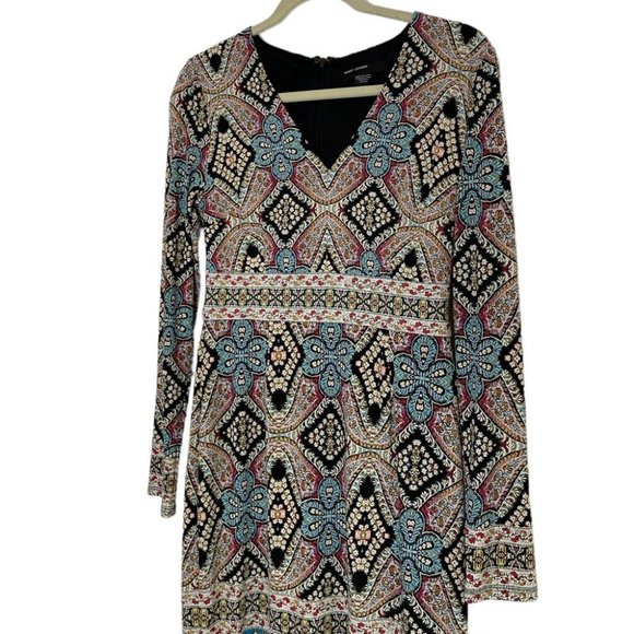 Maggie London v neck long sleeve midi dress formal wedding guest event evening - Picture 2 of 9